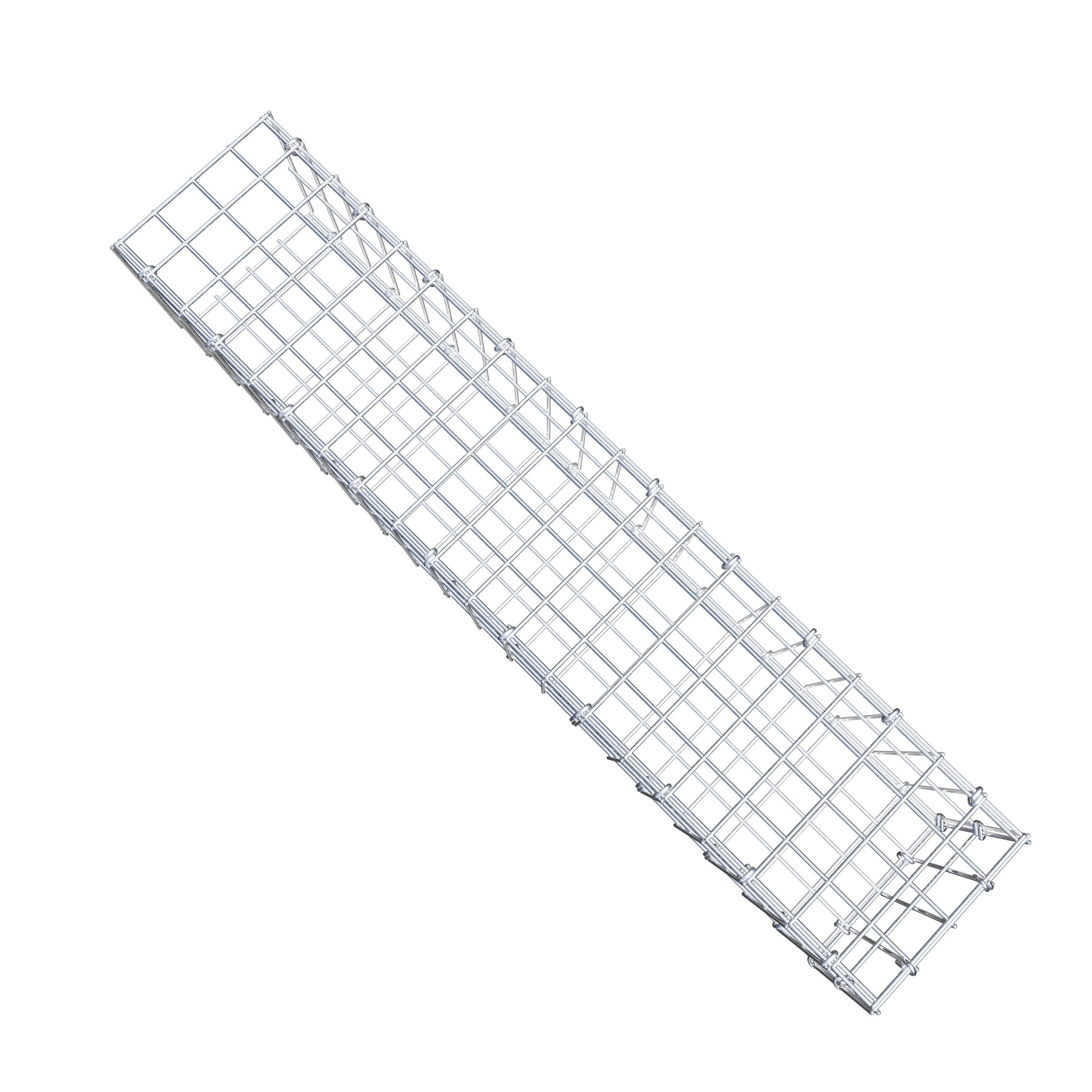 Anbaugabione Typ 2 100 cm x 20 cm x 20 cm, Maschenweite 5 cm x 10 cm, C-Ring