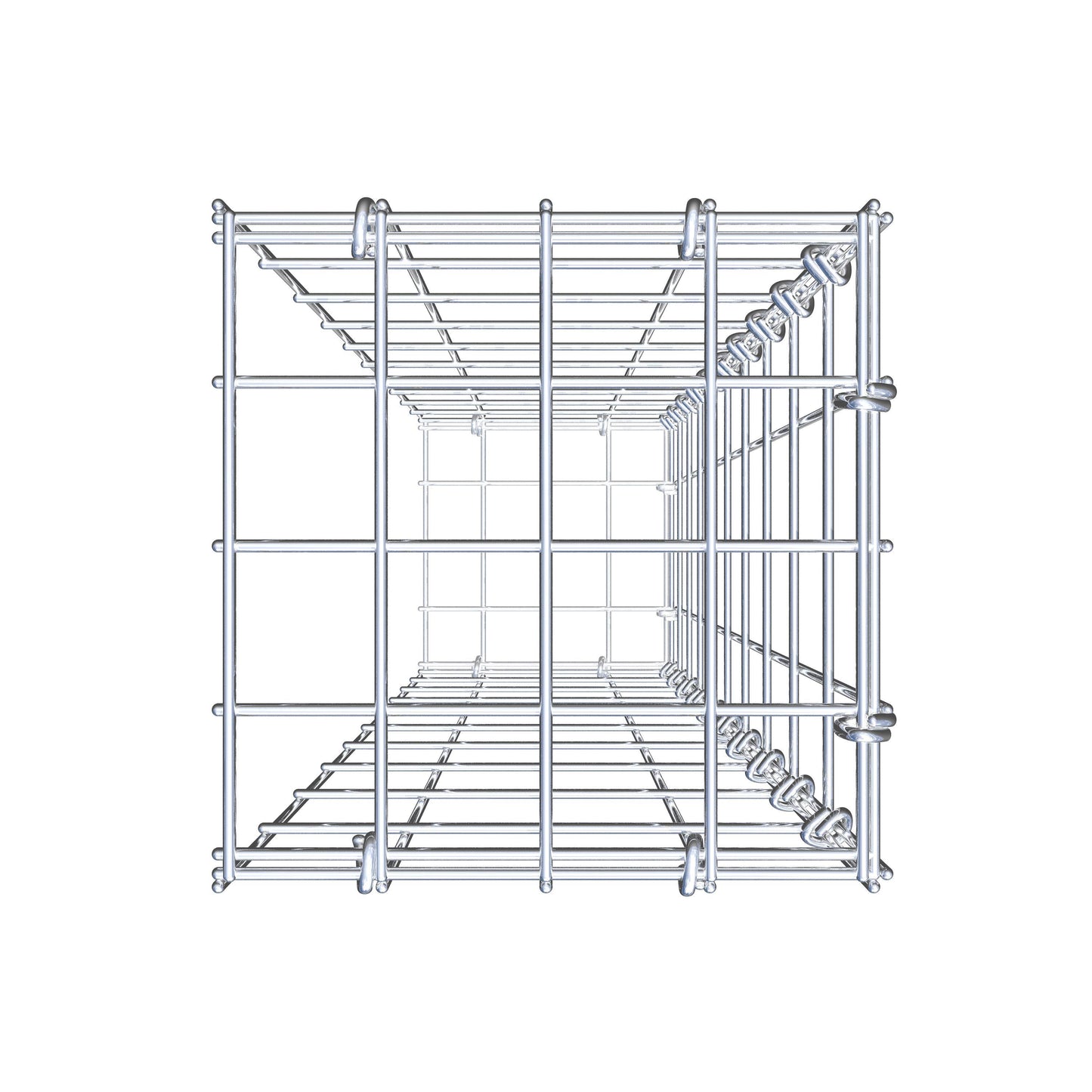 Gavión complementario tipo 2 100 cm x 20 cm x 20 cm, malla 5 cm x 10 cm, anillo en C