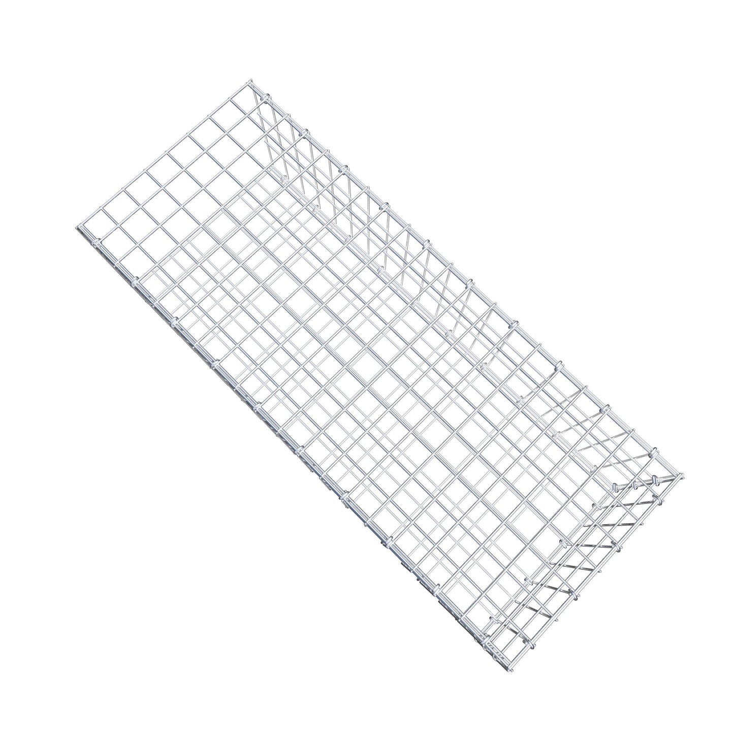 Monteret gabion type 2 100 cm x 30 cm x 40 cm, maskestørrelse 5 cm x 10 cm, C-ring