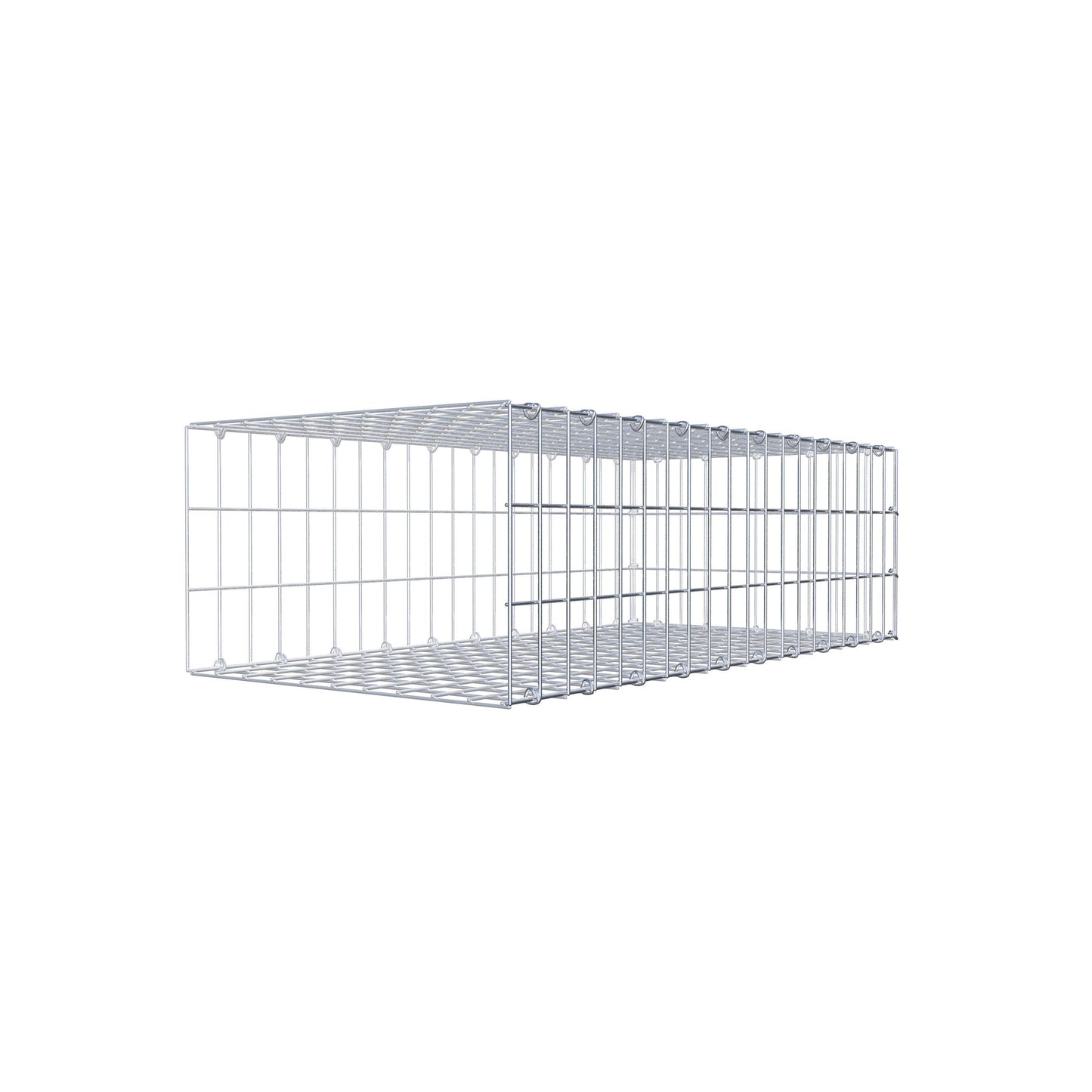 Mounted gabion type 2 100 cm x 30 cm x 50 cm, mesh size 5 cm x 10 cm, C-ring