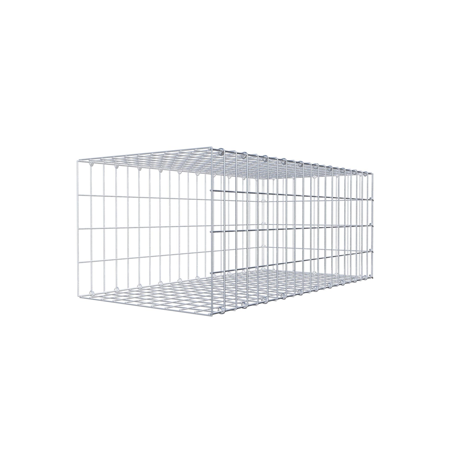 Gabião tipo 2 100 cm x 40 cm x 50 cm, malhagem 5 cm x 10 cm, anel C