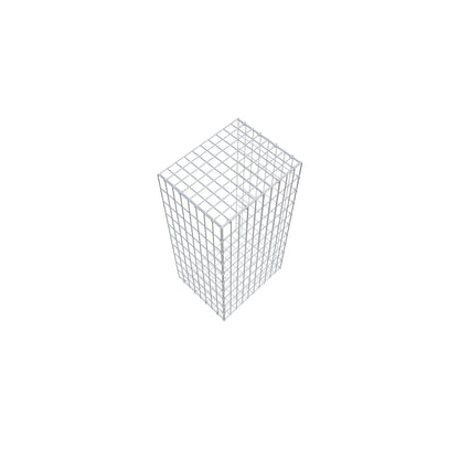 Gabião tipo 2 100 cm x 40 cm x 50 cm, malhagem 5 cm x 10 cm, anel C