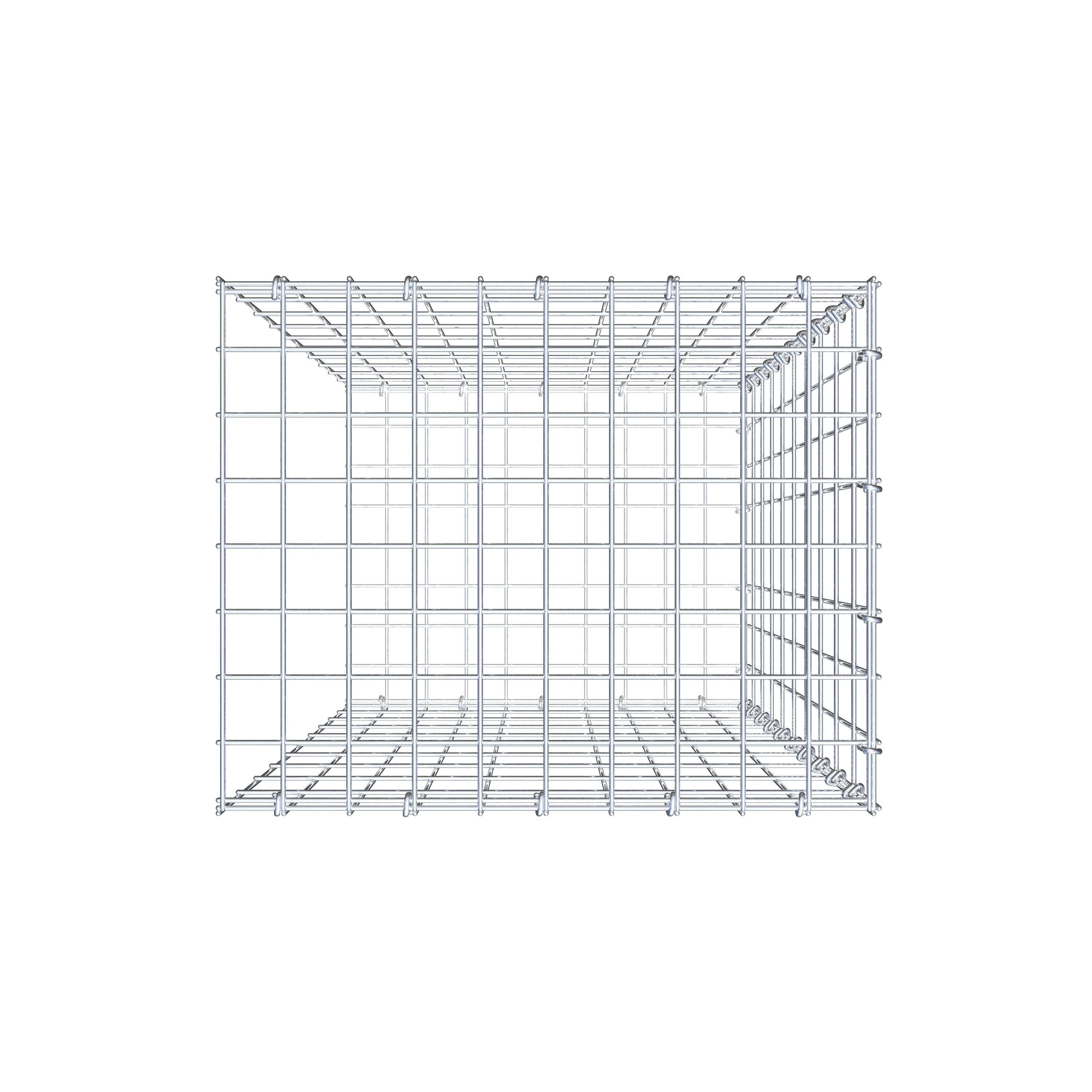 Anbaugabione Typ 2 100 cm x 50 cm x 40 cm, Maschenweite 5 cm x 10 cm, C-Ring