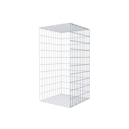 Mounted gabion type 2 100 cm x 50 cm x 50 cm, mesh size 5 cm x 10 cm, C-ring