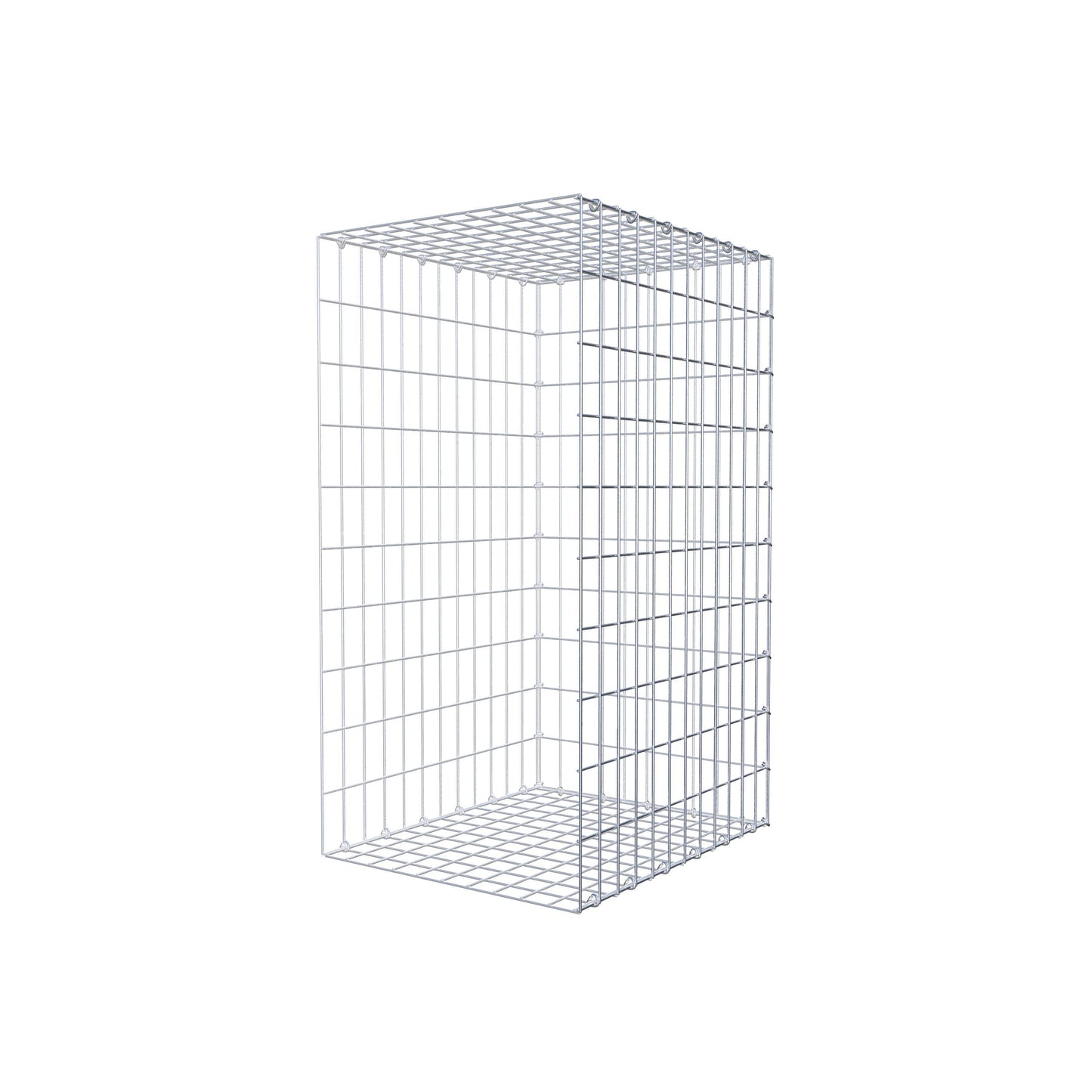 Fourche rapportée type 2 100 cm x 60 cm x 50 cm, mailles 5 cm x 10 cm, anneau en C