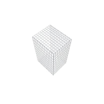 Fourche rapportée type 2 100 cm x 60 cm x 50 cm, mailles 5 cm x 10 cm, anneau en C