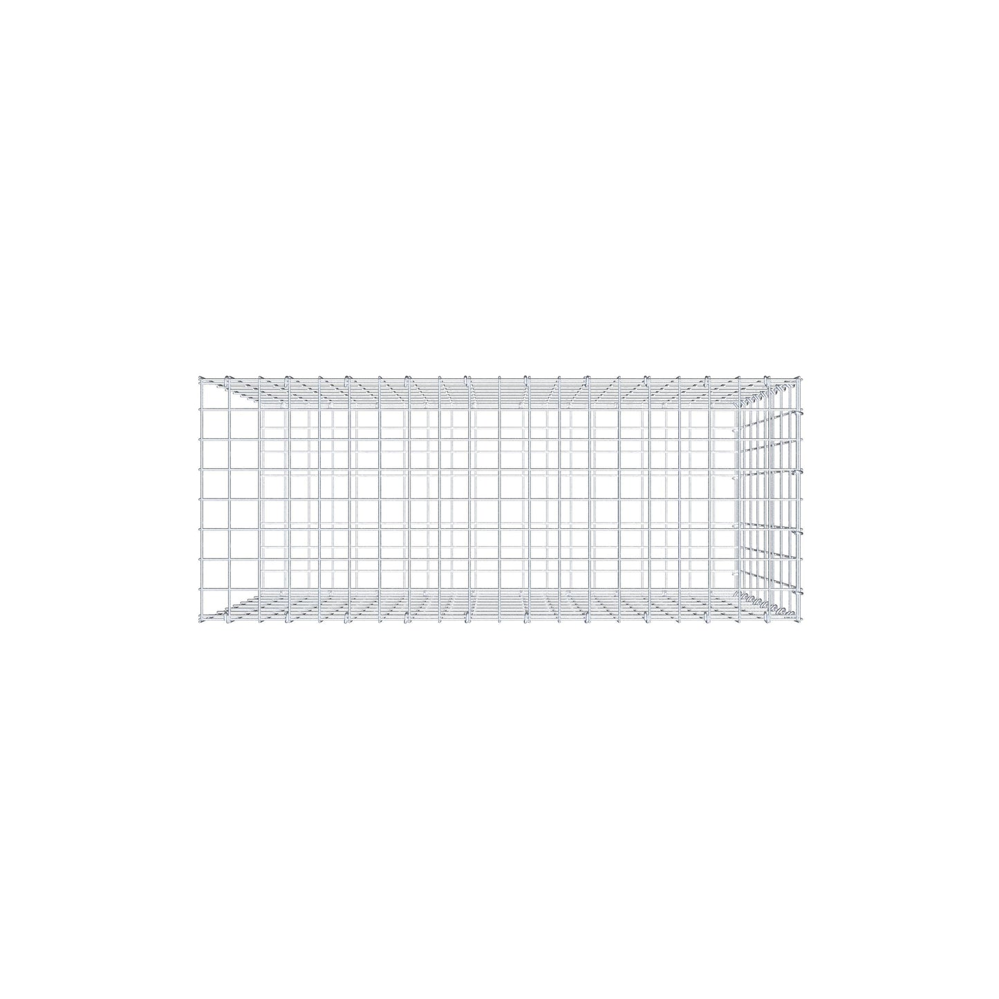 Pile aggiuntivo tipo 2 100 cm x 80 cm x 40 cm, maglia 5 cm x 10 cm, anello a C