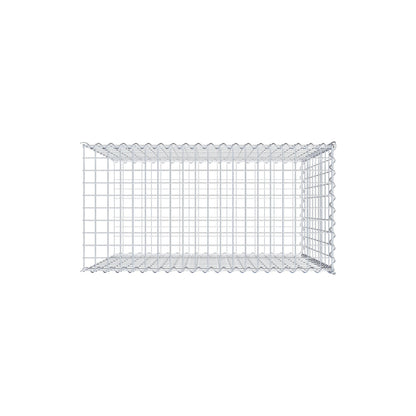 Gavión complementario tipo 2 100 cm x 100 cm x 50 cm (L x A x P), malla 5 cm x 10 cm, espiral