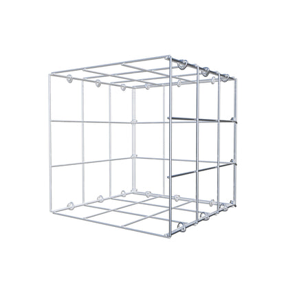 Anbaugabione Typ 2 30 cm x 30 cm x 30 cm (L x H x T), Maschenweite 10 cm x 10 cm, C-Ring