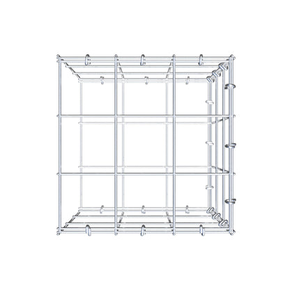 Anbaugabione Typ 2 30 cm x 30 cm x 30 cm (L x H x T), Maschenweite 10 cm x 10 cm, C-Ring