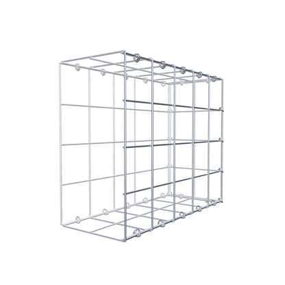 Typ 2 påbyggnadsgabion 50 cm x 40 cm x 20 cm (L x H x D), maskstorlek 10 cm x 10 cm, C-ring