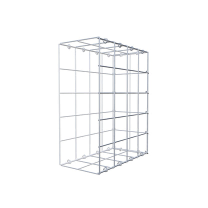 Typ 2 påbyggnadsgabion 50 cm x 40 cm x 20 cm (L x H x D), maskstorlek 10 cm x 10 cm, C-ring