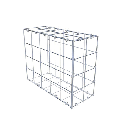 Typ 2 påbyggnadsgabion 50 cm x 40 cm x 20 cm (L x H x D), maskstorlek 10 cm x 10 cm, C-ring