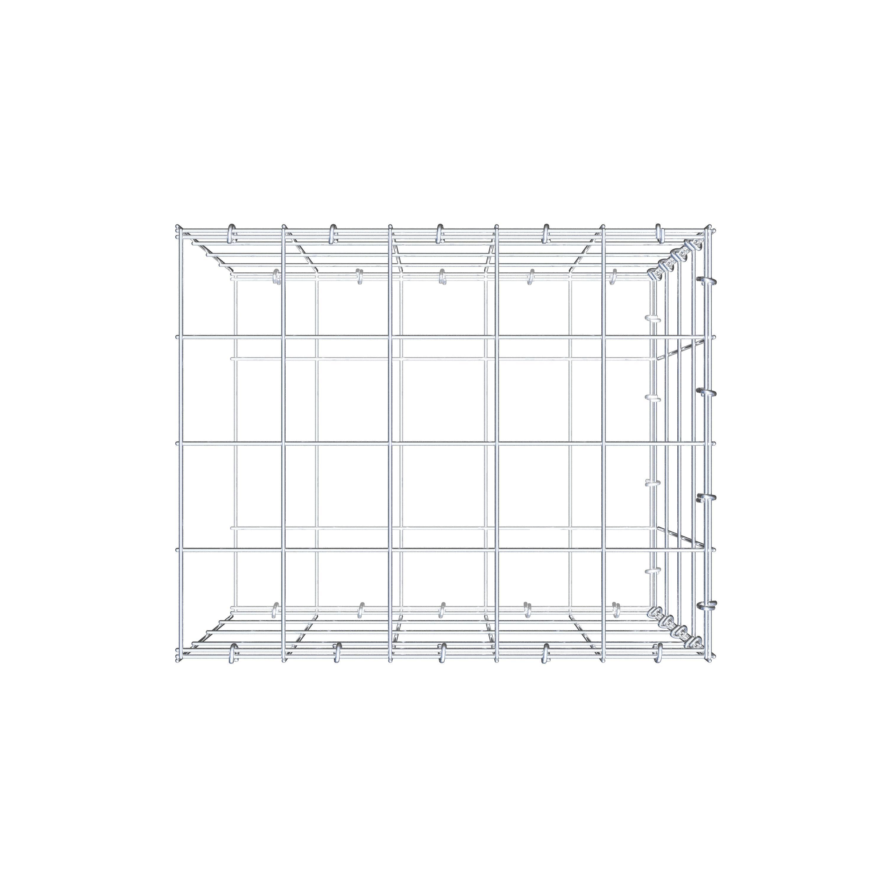 Gabião tipo 2 50 cm x 40 cm x 40 cm (C x A x P), malhagem 10 cm x 10 cm, anel C
