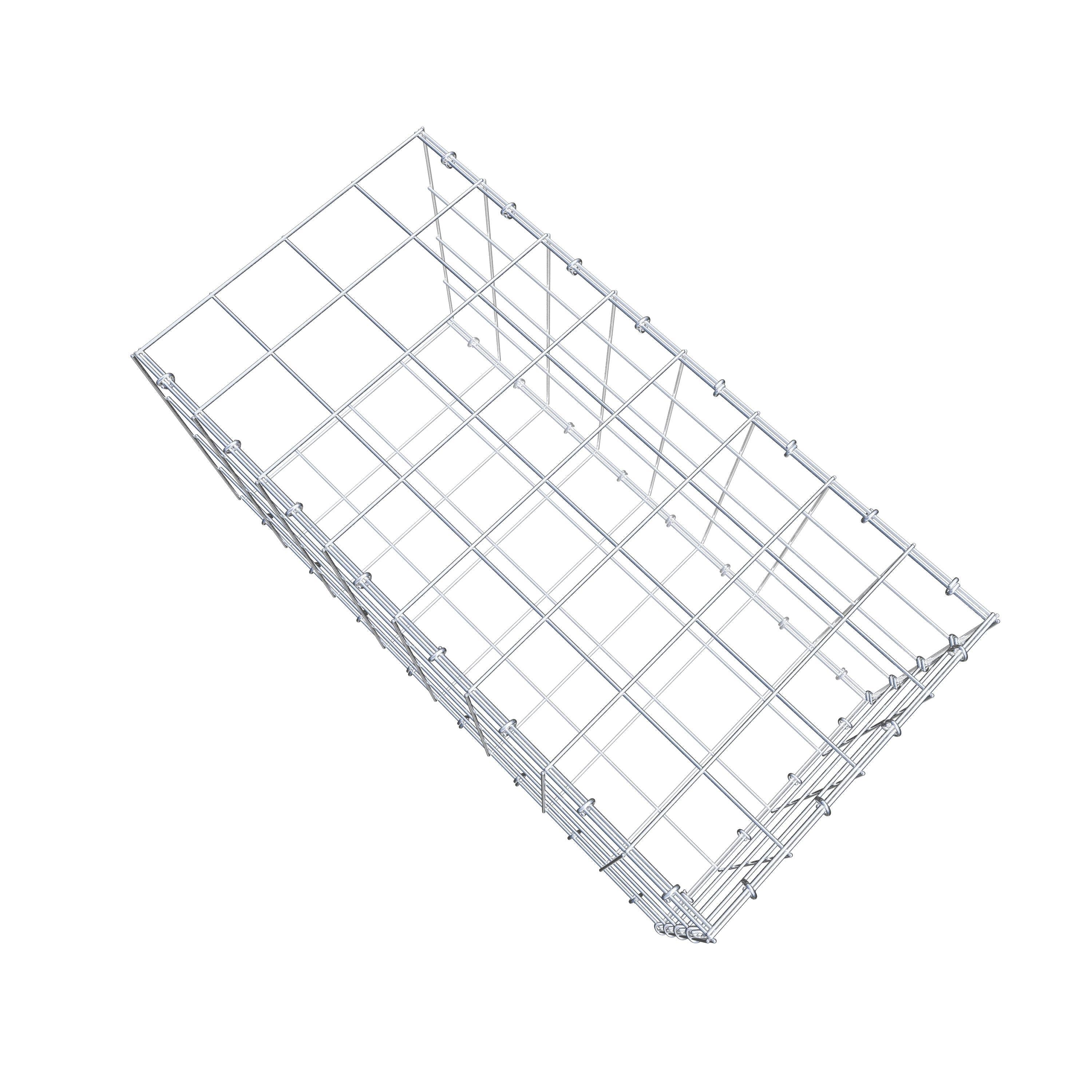 Anbaugabione Typ 2 80 cm x 40 cm x 40 cm (L x H x T), Maschenweite 10 cm x 10 cm, C-Ring