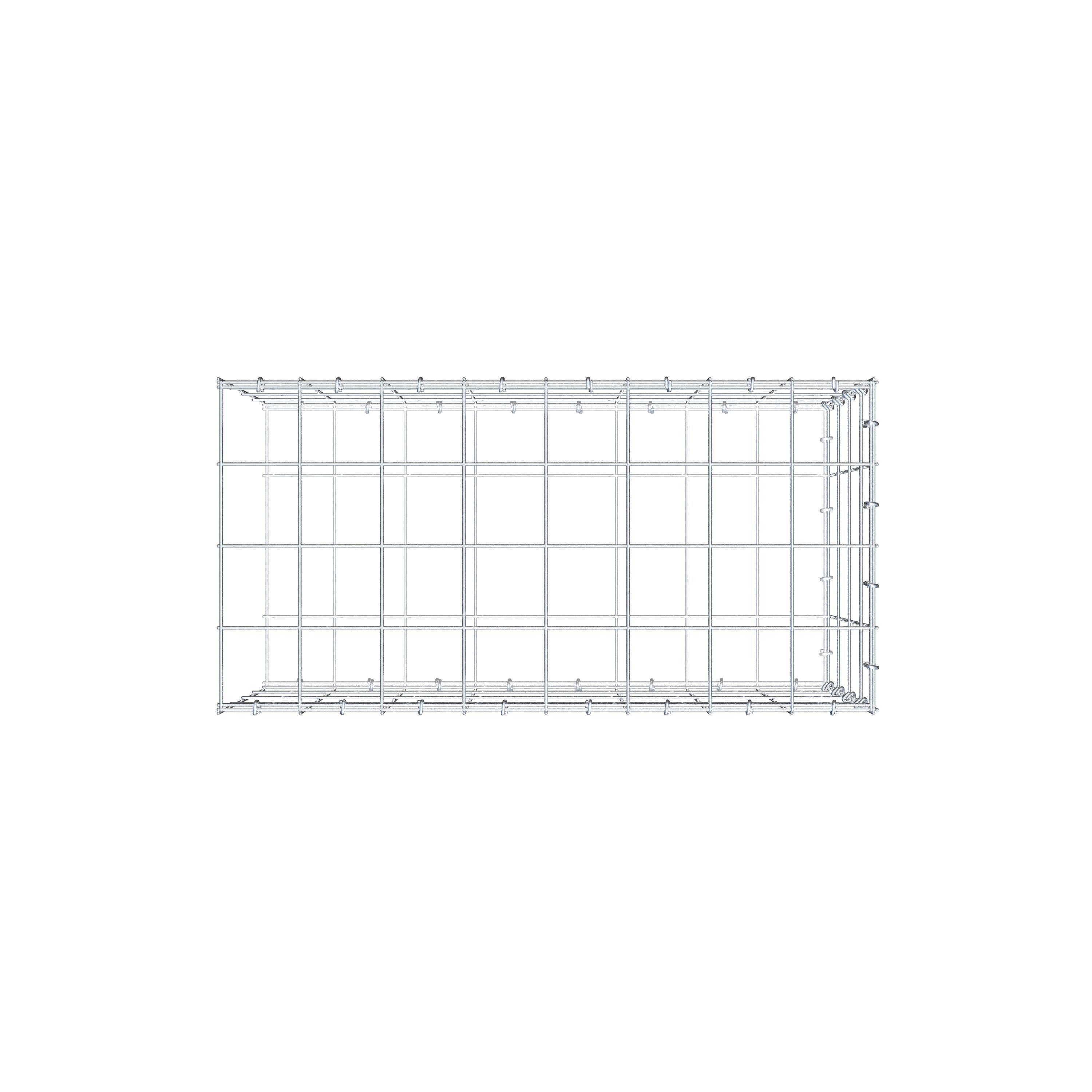 Pile aggiuntivo tipo 2 80 cm x 40 cm x 40 cm (L x H x P), maglia 10 cm x 10 cm, anello a C