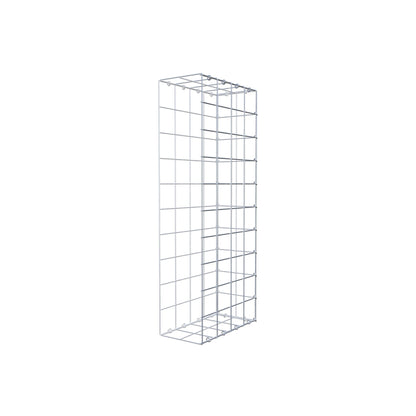 Typ 2 påbyggnadsgabion 100 cm x 40 cm x 20 cm (L x H x D), maskstorlek 10 cm x 10 cm, C-ring