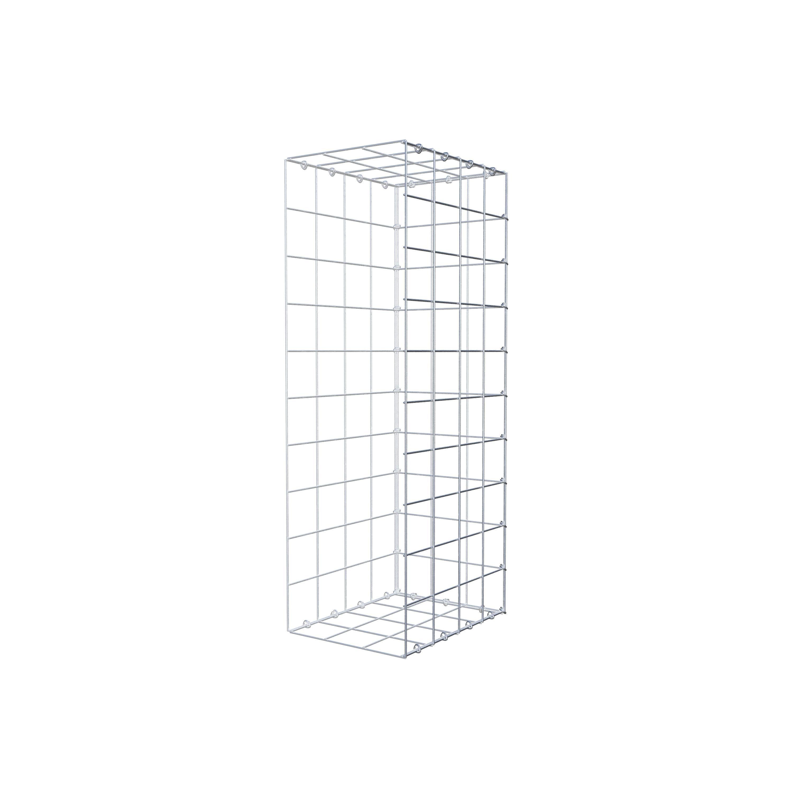 Mounted gabion type 2 100 cm x 40 cm x 30 cm (L x H x D), mesh size 10 cm x 10 cm, C-ring