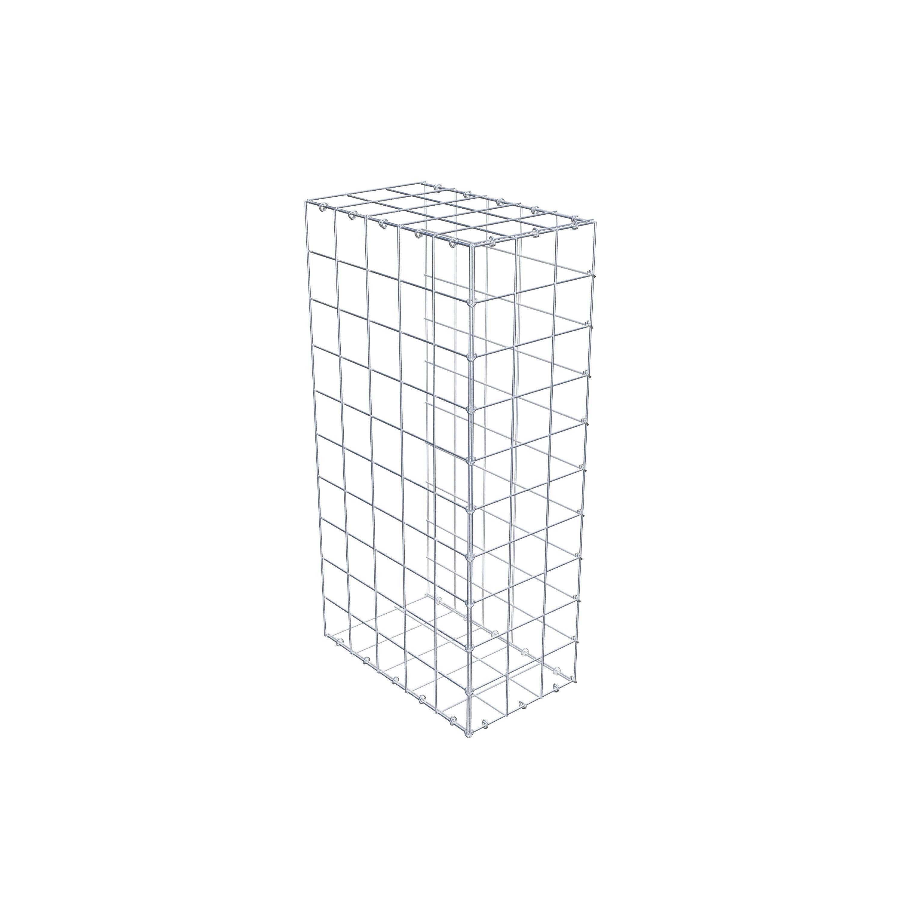 Mounted gabion type 2 100 cm x 50 cm x 30 cm (L x H x D), mesh size 10 cm x 10 cm, C-ring