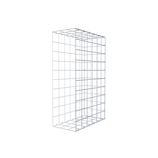 Monteret gabion type 2 100 cm x 60 cm x 30 cm (L x H x D), maskestørrelse 10 cm x 10 cm, C-ring