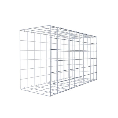 Mounted gabion type 2 100 cm x 60 cm x 40 cm (L x H x D), mesh size 10 cm x 10 cm, C-ring