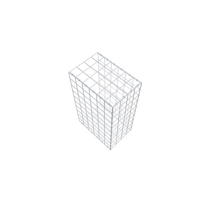 Mounted gabion type 2 100 cm x 60 cm x 40 cm (L x H x D), mesh size 10 cm x 10 cm, C-ring