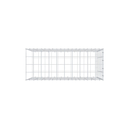 Mounted gabion type 2 100 cm x 60 cm x 40 cm (L x H x D), mesh size 10 cm x 10 cm, C-ring