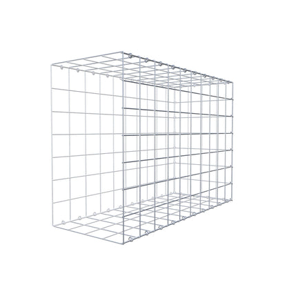 Monteret gabion type 2 100 cm x 70 cm x 40 cm (L x H x D), maskestørrelse 10 cm x 10 cm, C-ring