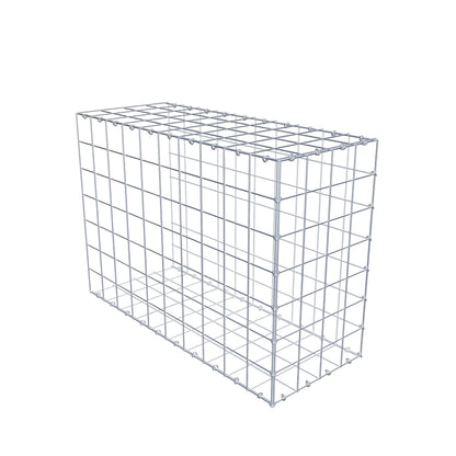 Monteret gabion type 2 100 cm x 70 cm x 40 cm (L x H x D), maskestørrelse 10 cm x 10 cm, C-ring