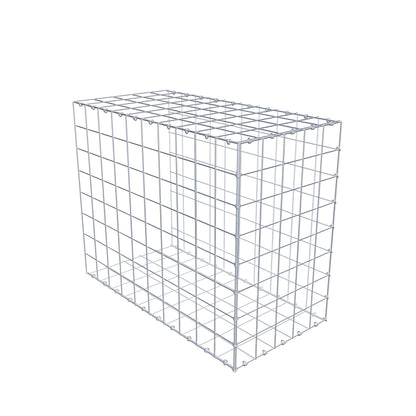 Mounted gabion type 2 100 cm x 80 cm x 50 cm (L x H x D), mesh size 10 cm x 10 cm, C-ring