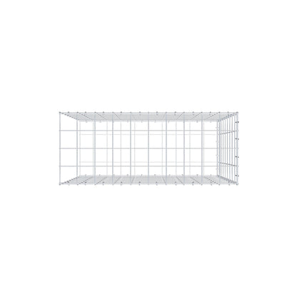 Monteret gabion type 2 100 cm x 90 cm x 40 cm (L x H x D), maskestørrelse 10 cm x 10 cm, C-ring