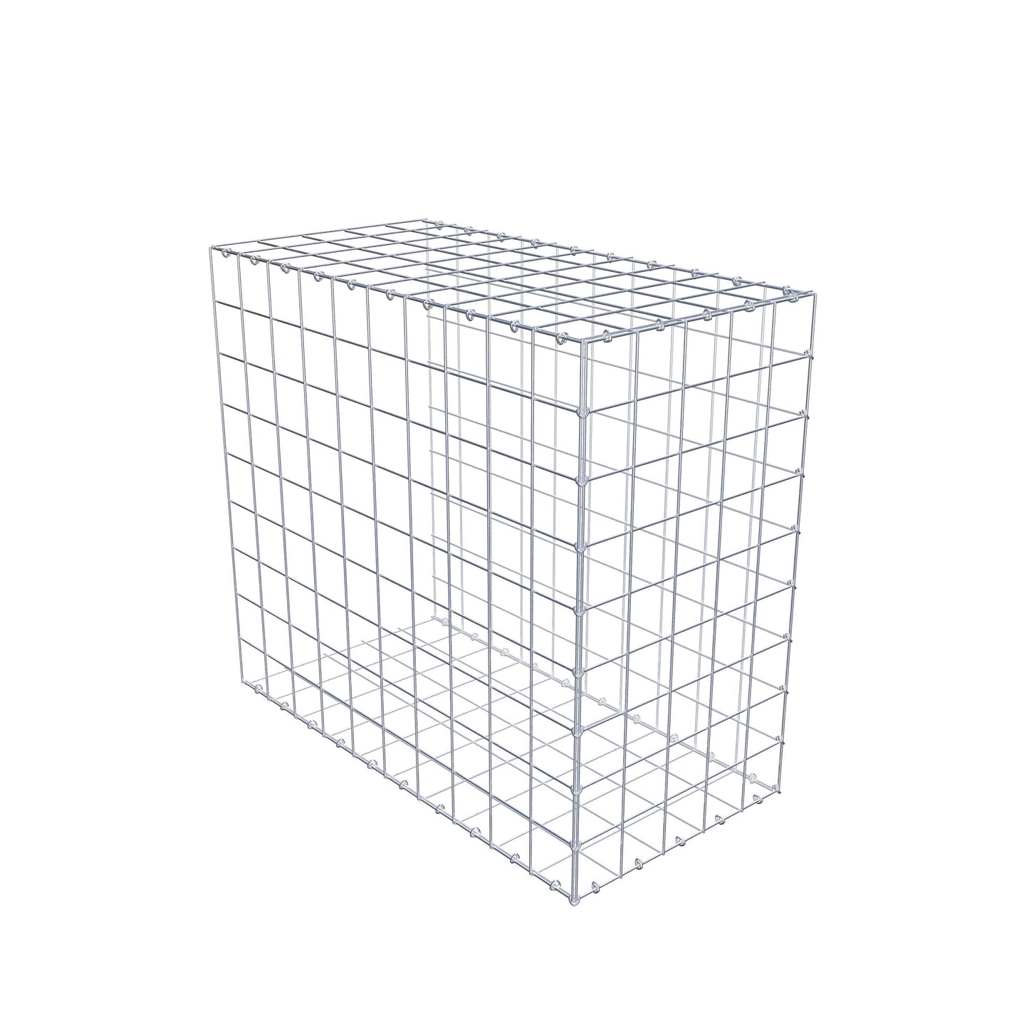 Mounted gabion type 2 100 cm x 90 cm x 50 cm (L x H x D), mesh size 10 cm x 10 cm, C-ring