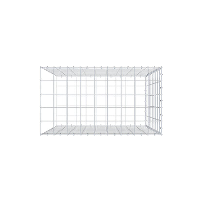 Mounted gabion type 2 100 cm x 90 cm x 50 cm (L x H x D), mesh size 10 cm x 10 cm, C-ring