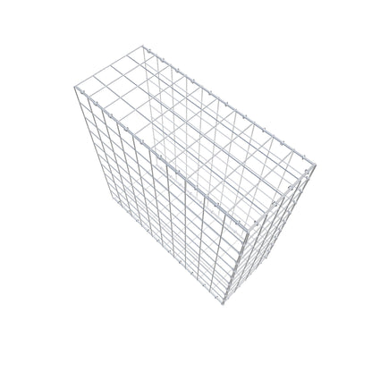 Monteret gabion type 2 100 cm x 100 cm x 40 cm (L x H x D), maskestørrelse 10 cm x 10 cm, C-ring