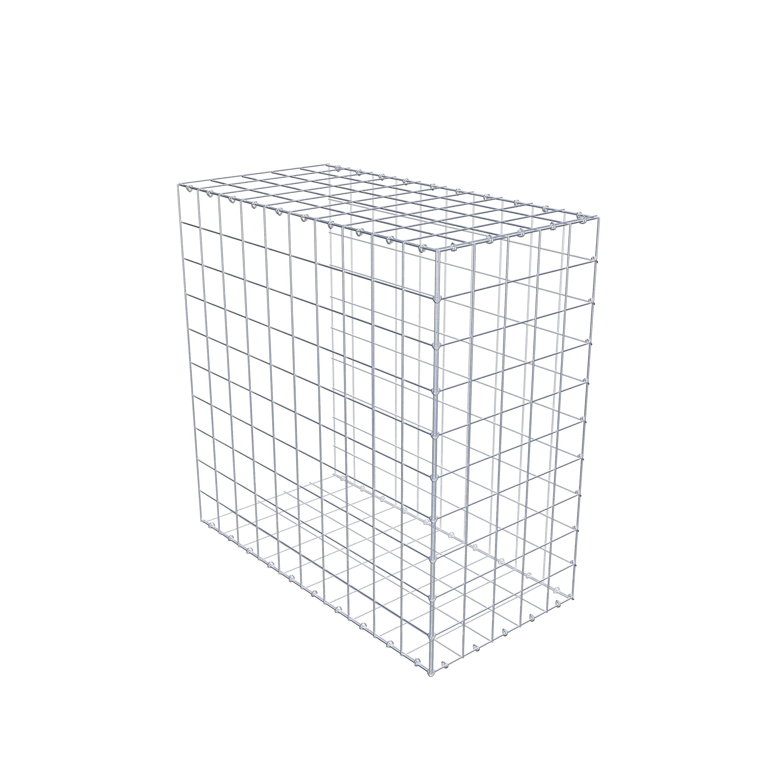 Mounted gabion type 2 100 cm x 100 cm x 50 cm (L x H x D), mesh size 10 cm x 10 cm, C-ring