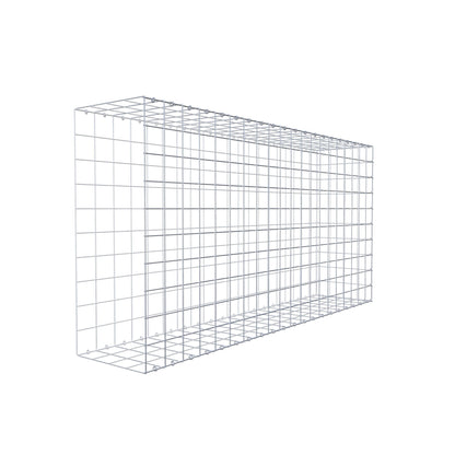 Monteret gabion type 2 200 cm x 100 cm x 40 cm (L x H x D), maskestørrelse 10 cm x 10 cm, C-ring