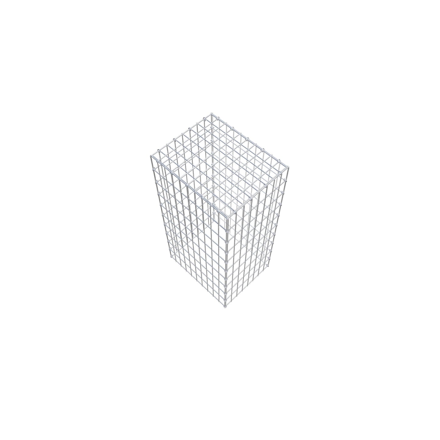 Gavión complementario de tipo 3 100 cm x 50 cm x 40 cm (L x A x P), malla 5 cm x 10 cm, anillo en C