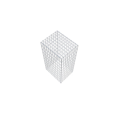 Gavión complementario de tipo 3 100 cm x 50 cm x 40 cm (L x A x P), malla 5 cm x 10 cm, anillo en C