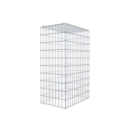 Monteret gabion type 3 100 cm x 60 cm x 40 cm (L x H x D), maskestørrelse 5 cm x 10 cm, C-ring