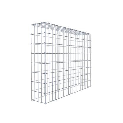 Mounted gabion type 3 100 cm x 80 cm x 20 cm (L x H x D), mesh size 5 cm x 10 cm, C-ring