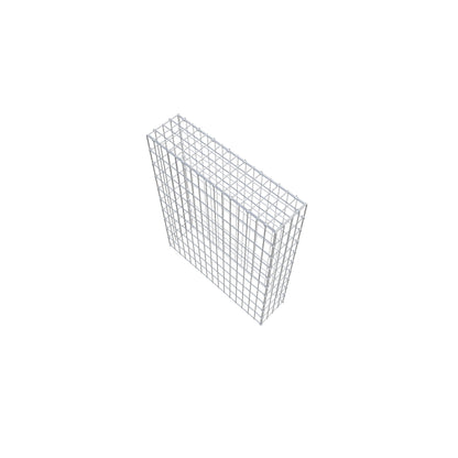 Mounted gabion type 3 100 cm x 80 cm x 20 cm (L x H x D), mesh size 5 cm x 10 cm, C-ring