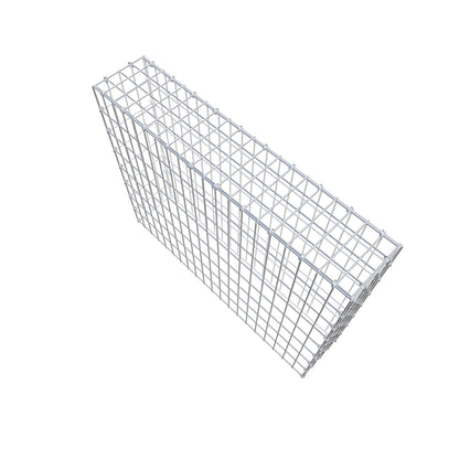 Mounted gabion type 3 100 cm x 80 cm x 20 cm (L x H x D), mesh size 5 cm x 10 cm, C-ring