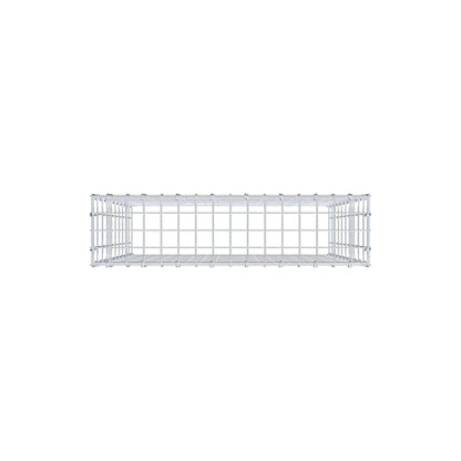Mounted gabion type 3 100 cm x 80 cm x 20 cm (L x H x D), mesh size 5 cm x 10 cm, C-ring