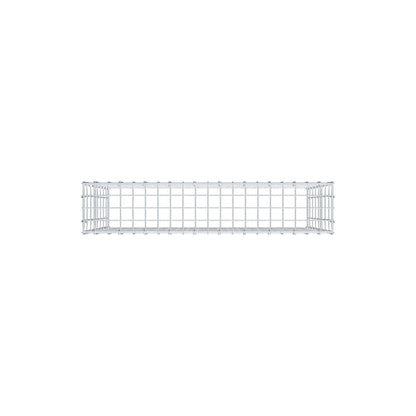 Mounted gabion type 3 100 cm x 80 cm x 20 cm (L x H x D), mesh size 5 cm x 10 cm, C-ring
