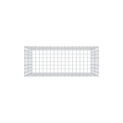 Anbaugabione Typ 3 100 cm x 80 cm x 40 cm (L x H x T), Maschenweite 5 cm x 10 cm, C-Ring