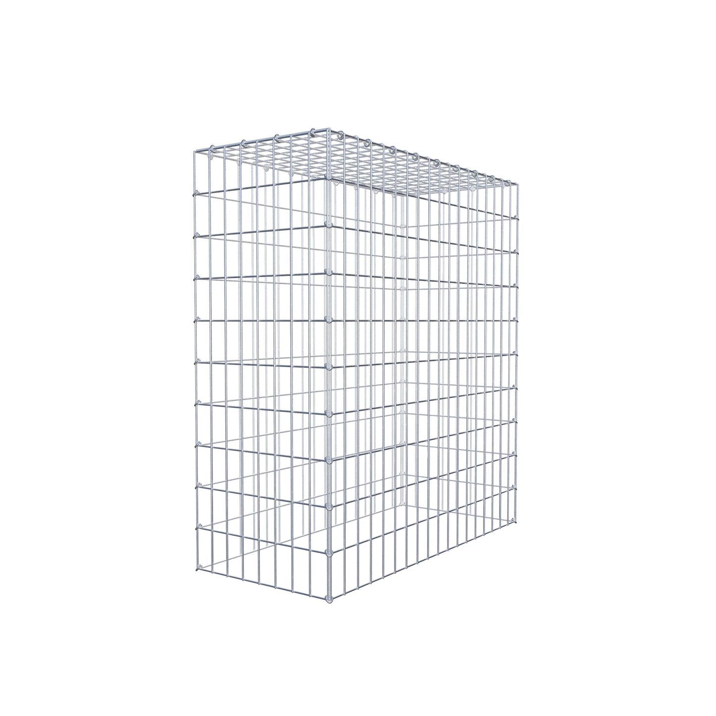 Monteret gabion type 3 100 cm x 90 cm x 40 cm (L x H x D), maskestørrelse 5 cm x 10 cm, C-ring