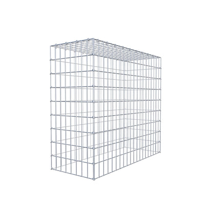 Monteret gabion type 3 100 cm x 90 cm x 40 cm (L x H x D), maskestørrelse 5 cm x 10 cm, C-ring