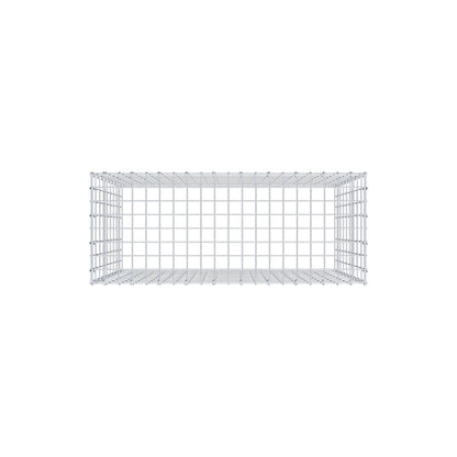 Monteret gabion type 3 100 cm x 90 cm x 40 cm (L x H x D), maskestørrelse 5 cm x 10 cm, C-ring
