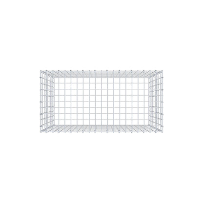 Anbaugabione Typ 3 100 cm x 90 cm x 50 cm (L x H x T), Maschenweite 5 cm x 10 cm, C-Ring