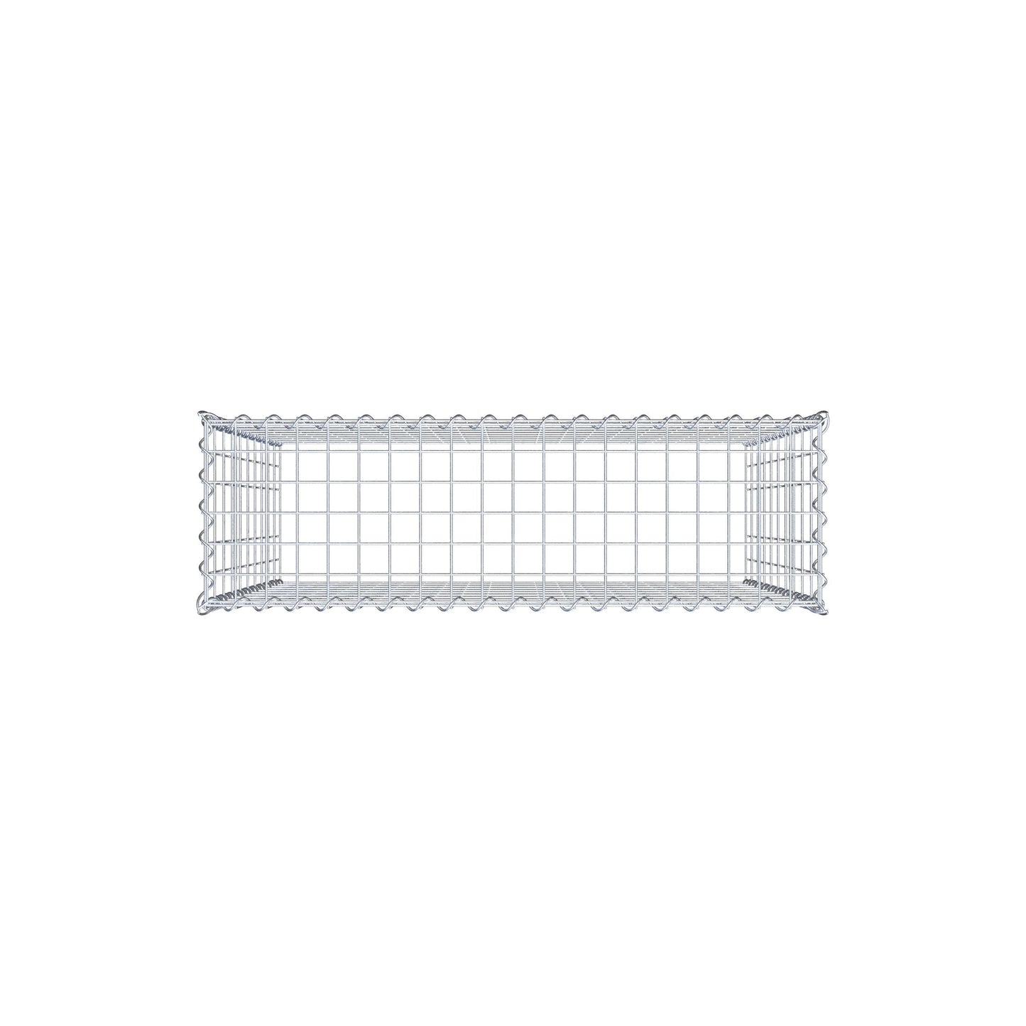 Anbaugabione Typ 3 100 cm x 100 cm x 30 cm (L x H x T), Maschenweite 5 cm x 10 cm, Spirale